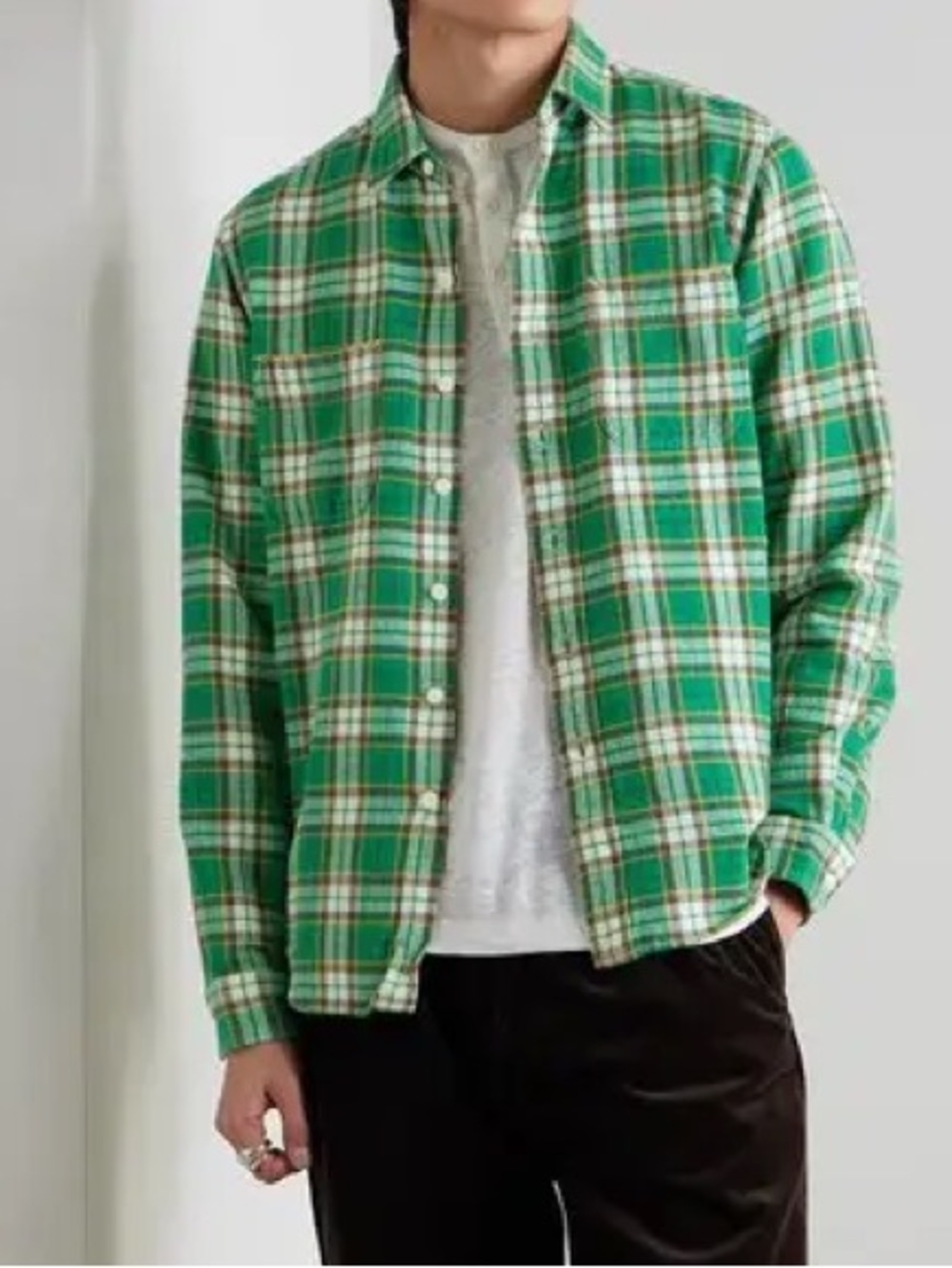 Polo Country Checked Cotton-Flannel Shirt, size XL